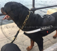 Rottweiler Hundegeschirr mit Logos, Allwetter-Nylon Rottweiler Hundegeschirr mit Logos, Allwetter-Nylon