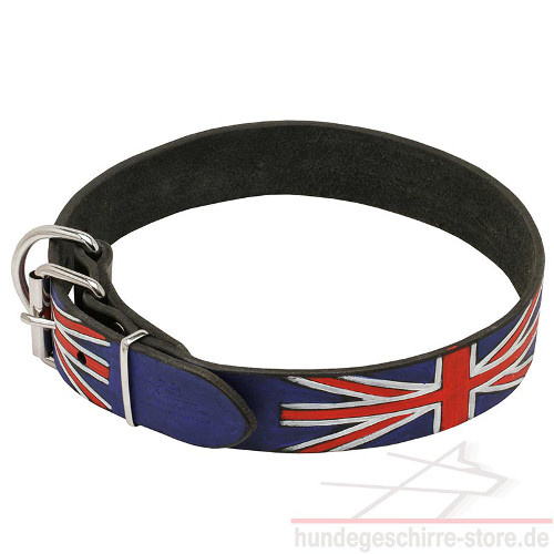 Hunde Halsband mit britischer Bemalung