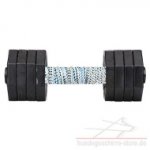 Apportierhantel für Hunde mit Kunststoff-Seitenteilen