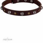 Exklusives Halsband \'Heavy Metal\', Echtleder_4