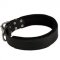 Lederhalsband gepolstert mit Filz, 4 cm