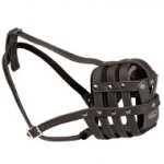 Hundemaulkorb Leder Leicht | Super Belüftender Ledermaulkorb