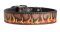 Leder Hundehalsband mit Flamme-Handbemalung, prächtig