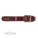 Hundehalsband Leder im einzigartigem Design, 20 mm breit_4