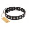 Hundehalsband Leder "Refined Essence" FDT Artisan in Schwarz
