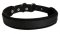 Hundehalsband Leder gepolstert in klassischem Design, eng