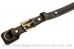Exklusives Lederhalsband 2,5 cm mit Flechten-Dekor_4