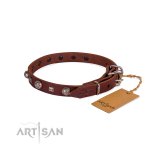 Designhalsband aus Echtleder von FDT Artisan_5