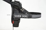 Hundegeschirr Nylon Schwarz | bestseller Blindenführhundgeschirr Klettlogo_4