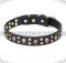 Luxus Hundehalsband aus Leder "Pirate Skulls"