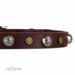 Exklusives Halsband \'Heavy Metal\', Echtleder_2