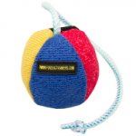 Hundeball mit Schnur | Weiches Spielzeug für Hunde, 9 cm