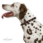 Exklusives Halsband \'Heavy Metal\', Echtleder_10