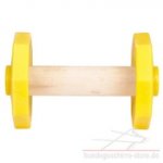 Apportierholz für Hunde mit nicht abnehmbaren Scheiben, bequem_0