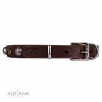 Exklusives Halsband \'Heavy Metal\', Echtleder_3