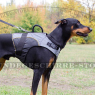 Hundegeschirr Nylon für Tragen | Hundeweste für Dobermann Hundegeschirr Nylon für Tragen | Hundeweste für Dobermann