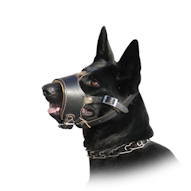Leder Maulkorb für Deutschen Schäferhund, anti-bellen Modell Leder Maulkorb für Deutschen Schäferhund, anti-bellen Modell