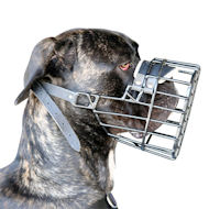 Draht Hund Maulkorb, abgedeckt mit schwarzem Gummi Draht Hund Maulkorb, abgedeckt mit schwarzem Gummi