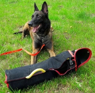 Hetzarm mit Überzug aus French Linen für Hundetraining, sicher Hetzarm mit Überzug aus French Linen für Hundetraining, sicher
