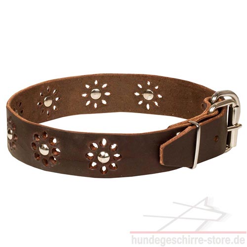 Buy collar
soft leather flowers