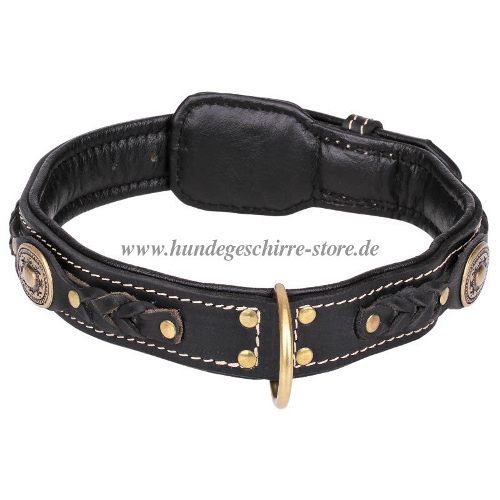Collar dog soft Braided