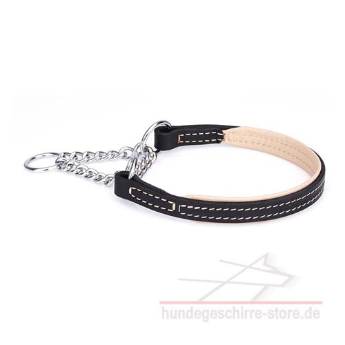 leichtes Hundehalsband aus Leder