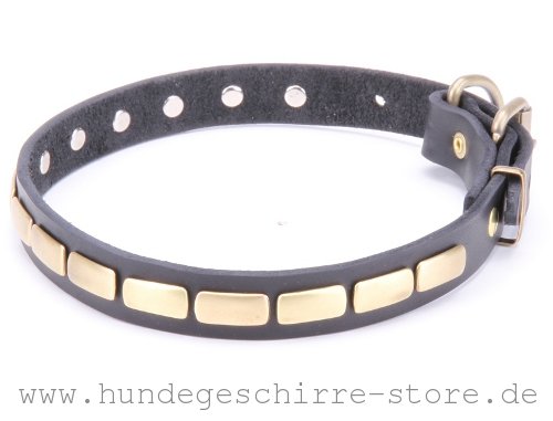 Leder Halsband mit abgerundeten Kanten