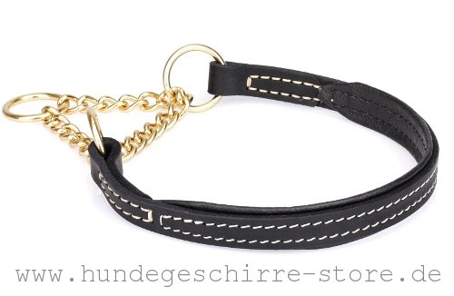 Leder Hundehalsband für Erziehung und Sport