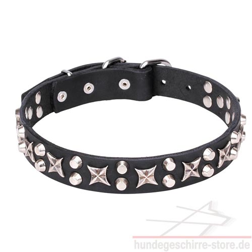 halsband nickel sterne luxus hundeshop