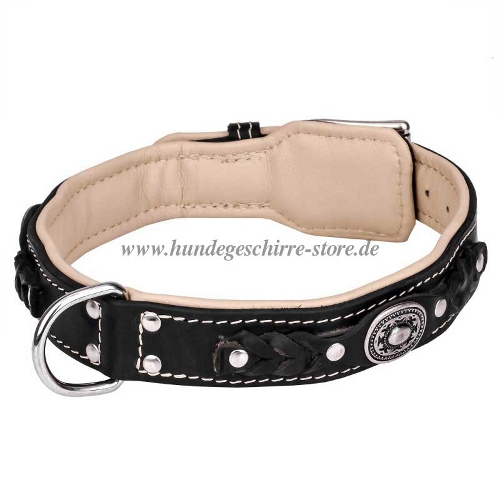 Collar dog soft braided New