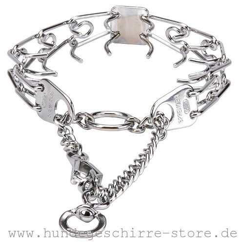 sicheres Hundehalsband aus Stahl-Zacken
