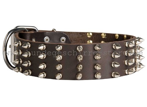 solides Leder Halsband