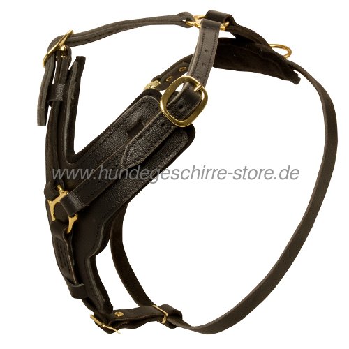 leather dog harness luxe series