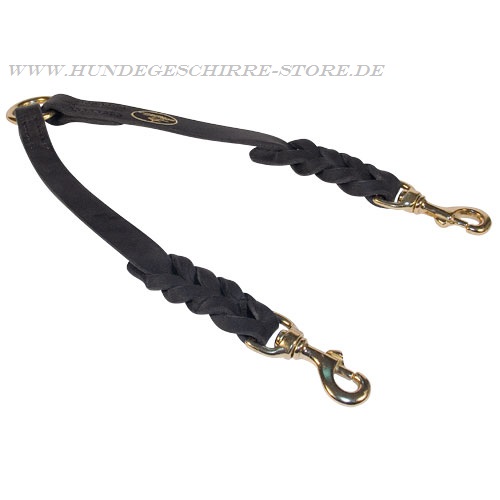 Leather coupler leash for multipurpose use