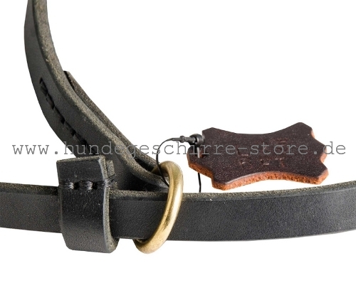 Durable leather dog leash