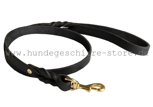 Handgefertigte Leder Hundeleine, 2 cm