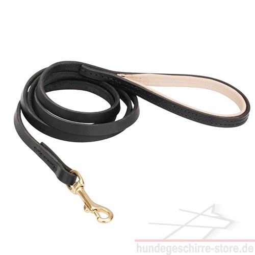 leather Dog Leash padded 