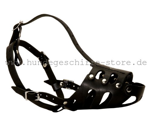Muzzle Leather Studded comfortable