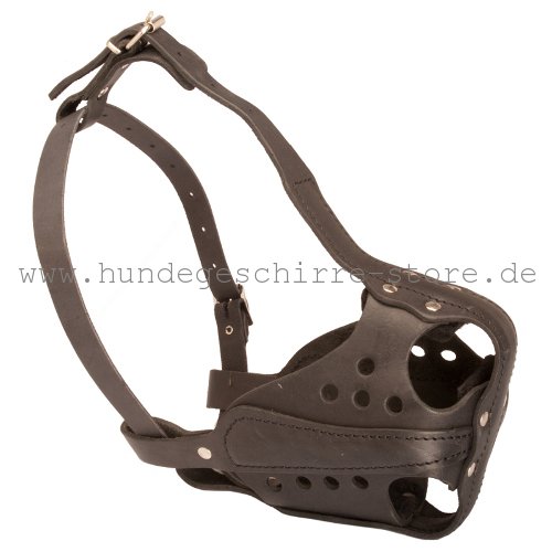 Comfortable leather muzzle