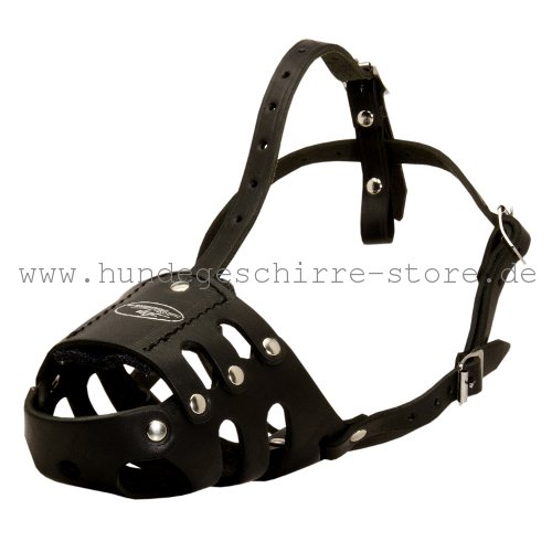 Comfortable leather muzzle