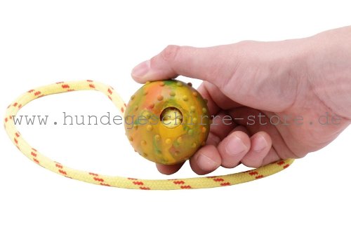 Spielball mit Schnur für Hunde