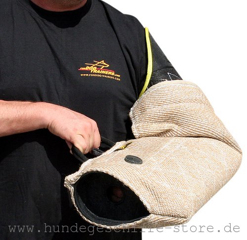 dauerhafter Schutzarm aus Jute