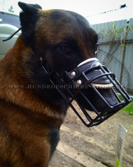 Maulkorb aus Draht für Malinois, perfekte Luftzirkulation Maulkorb aus Draht für Malinois, perfekte Luftzirkulation