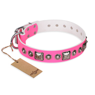 Leder Hasband für Hunde "Pink Dream" FDT Artisan, modisch Leder Hasband für Hunde "Pink Dream" FDT Artisan, modisch