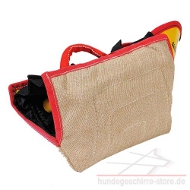 Hunde Beißarm mit Verkleidung aus Jute