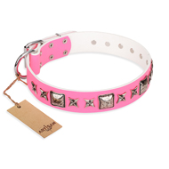 Halsband Leder in Rosa "Lady in Pink" FDT Artisan, wundervoll Halsband Leder in Rosa "Lady in Pink" FDT Artisan, wundervoll