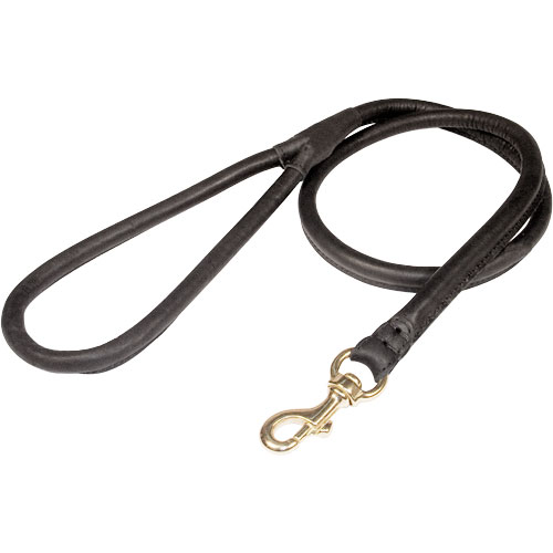 Leather Lead, round