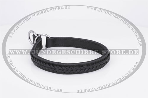 Zweischichtiges Zughalsband aus dem Echtleder