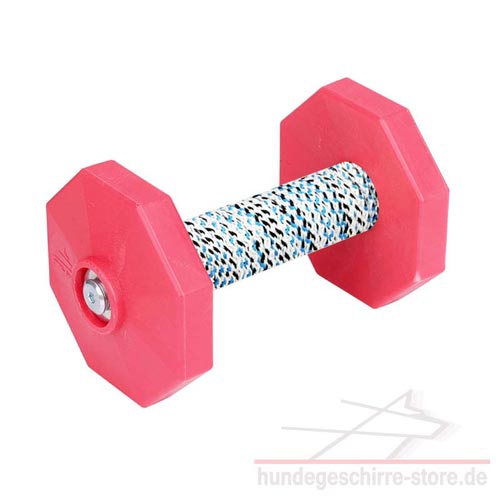 Apportierhantel aus Holz für Hunde-Dressur und Training, rosa