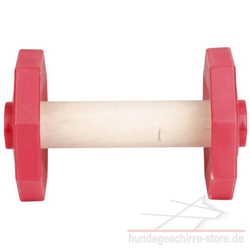 Apportierholz für Hunde mit Kunststoff Scheiben, gefahrlos